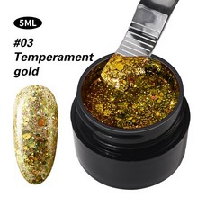 네일광택제 5ML 다이아몬드 페인트 젤 UV 바니시 세미 퍼머넌트 베이스 매니큐어 프라이머 쉬머 샤이닝 글리터 플래티넘 페인팅 아트 젤 공지사항, 3.03, 1개