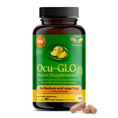 오큐글로 파우더 블렌드 XL 중대형견 눈영양제 90캡슐 /Ocu-GLO Powder Blend XL for Mid-Large Dogs 90ct