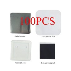 인치 사각형 키트 메이커 및 냉장고 재료 커터 50mm 기계 100 50 2 세트 종이, 100PCS, 1개
