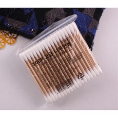 위생용품 미용 뷰티소품 천연솜 나무면봉 100p 귀지개 가정용 위생면봉, 1개, 100개