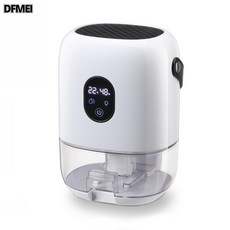 1000ML 저소음 가정용 터치 제습기 LED 무드등 소형 제습기 타이밍 기능, 흰색, CS10X