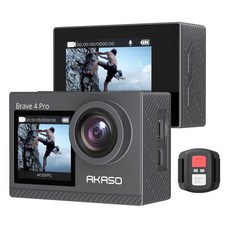 AKASO Brave 4 Pro 4K30FPS 20MP WiFi 터치스크린 방수 액션캠 자전거 오토바이 블랙박스 바디캠