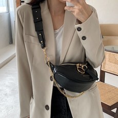 여성 체인대각선 크로스 가방