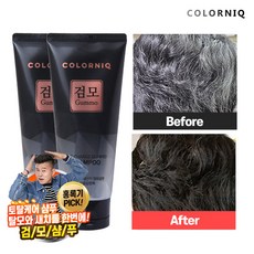 홍록기의 새치커버 갈변샴푸 검모 200ml 2개