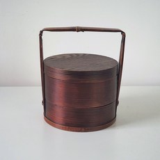 직장인 나무 도시락 반찬 통 130691 미니멀 빈티지, 옵션08