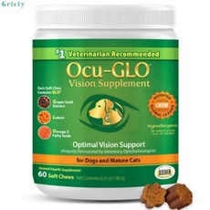  오큐글로 소프트츄 60정 강아지 고양이 루테인 오메가3 눈영양제 11203554 