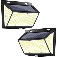 톰샤인 태양광 288LED 감지벽부등 센서등 태양열 정원등 LED 문주등 잔디등 외부 계단등 벽등, 2개