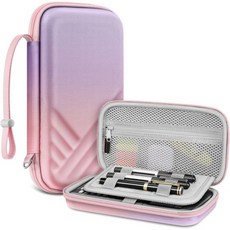 텍사스 인스트루먼트용 핀티 그래핑 계산기 휴대용 케이스 TI-Nspire CX II CAS/Tl-Nspire-CX-ll TI-84 플러스 CE/TI-84 컬러 - 메시 포켓 펜, 핑크