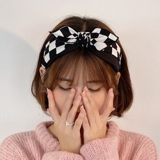 체커보드머리띠