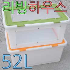 아디펫샵 리빙박스 고급형 52L, 혼합색상, 1개