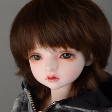 돌모아 구체관절인형 가발 MSD 42cm 고열사 스타일링 숏컷 다크 브라운 (7-8) Tam Short Cut Wig (D Brown), 다크브라운