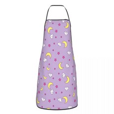 애니메이션 우사기 선원 문 앞치마 주방 요리사 요리 베이킹 턱받, A.Adult Size 72x52.., 1개