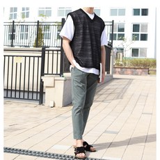 남자오버핏여름조끼