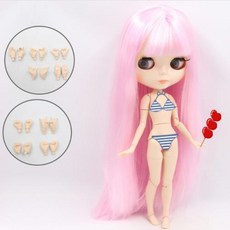 구관인형 구체관절 ICY DBS 브라이스 인형 화이트 스킨 조인트 1/6 BJD 특별 가격 OB24 장난감 선물 25.25.핑크+핸드+30cm height doll