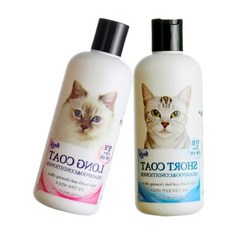 냥이 피모 깔끔한 세정 고양이전용 샴푸&컨디셔너, 장모, 1개, 300ml