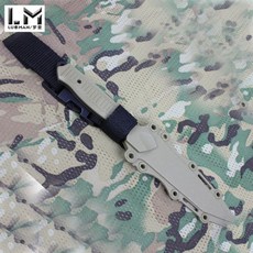 수집품 군용 서바이벌 전술 칼 모형 밀리터리칼 군대훈련용칼 블랙, 1개