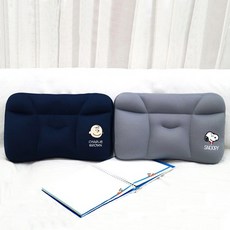 스누피 해피 페이스 비즈베개 2종 1+1, 스누피 그레이 + 찰리 네이비