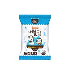 RePet 고양이 강아지 목욕 티슈 샤워 산책후 발 닦기 휴대용 물티슈 소형, 3개