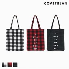 코벳블랑 COVETBLAN 여성 프린트 울 체크 숄더백(T169CAC160W)
