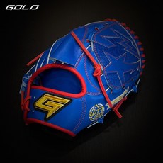골드 어센틱 투수 야구글러브 원태인 모델 12인치 블루/레드 골드로고 PRO-013, 무자수_우투 (왼손착용), 1개
