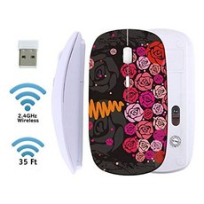 [꿈꾸는직구]W4D2229 MSD 무선 마우스 2.4G USB 수신기가있는 검은 색 기본 여행 마우스 노트북 PC 노트북 컴퓨터 용 1000 DPI로 소음이없고 조용히 클릭 MacBook MacBook 이미지 ID 2258166 로즈, 본상품선택, MYADAVaxWA _ 사랑의 표시 MSD 100 _ 476