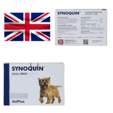  벳플러스 사이노퀸 소형견 전용 관절 영양제 90정 영국 배송, 1통 