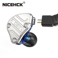 NICEHCK DB3 1BA2이어폰에서 DD 하이브리드 3 드라이버 유닛 실행 스포츠 헤드셋 HIFI 헤드폰 이어버드 IEM DJ Stage NICHCK NX7 헤드폰/헤드셋, 03 Black no mic