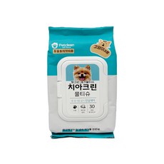 펫크린 반려동물용 눈물자국 물티슈 30매 1개