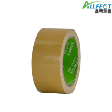 올펙트 황색 노랑 면테이프 청테이프 색상 칼라 다용도 포장 이삿짐 고정용 테잎 48mm x 15M, 1개