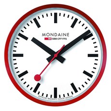 Mondaine 벽걸이 시계 레드 25cm A990.CLOCK.11SBC