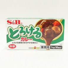 S&B 토로케루 카레 약간매운맛 1kg, 단품