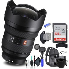 소니 FE 1224mm f28 GM 렌즈 SEL1224GM 백팩 64GB 카드 리더기 플렉스 삼각대 메모리 지갑 캡 키퍼 청소 키트 핸드 스트랩 등, 소니 FE 1224mm f28 GM 렌즈 SEL1224