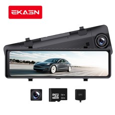 EKASN 10인치 블랙박스 2GPS WIFI 듀얼 카메라 나이트 비전, XC-1 - 하이크비전16채널