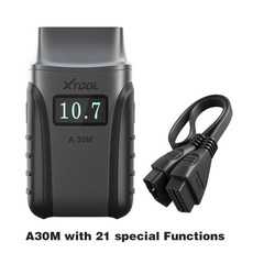 차량용공구 차찌그러짐복원 셀프덴트 대형차공구 다이유어카 라우포스 XTOOL Anyscan A30M OBD2 진단 도구 안드로이드 및 IOS 블루투스 스캐너 자동차 코드 리더 양방향, A30M with cable, Spanish - 다이유어카