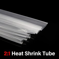 2: 열 수축 튜브 와이어 수리 DIY 케이블 보호기 슬리브 랩 클리어 직경 0.6mm ~ 50mm 50m, 45mm, 1 meter, 1개