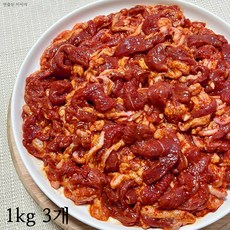 [팜스제임] 오리고기 오리주물럭 오리 주물럭 불고기 슬라이스 무항생제 인증 (냉장), 1kg, 3개