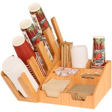 멀티디스펜서 컵홀더 빨대꽂이 커피숍디스펜서, AJ, 1개