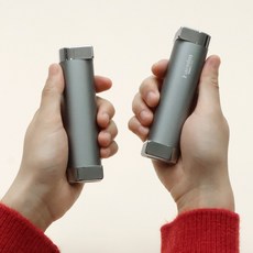 해님 2개(NS극) 1세트 USB 충전식 듀얼 휴대용 손난로 보조배터리 전기 전자 핫팩, 베이지 골드(2개 NS극 1세트)