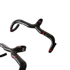  드롭바 카본드롭바 카본스템 일체형ASIACOM 풀카본, 1개, 블랙레드 