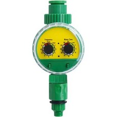 타이머 녹색 야외 플라스틱 정원 전자 자동 급수 호스 관개 수도꼭지 물, 1개, Green-EU Stand