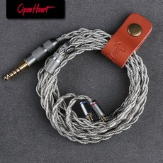 N5005케이블 호환 OPENHEART 고순도 무산소 구리 실버 도금 밸런스 4 2.5mm 2 핀 IEM 이어폰 케이블, 1개, 없음, 8) 2.5 - MMCX