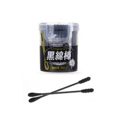 위드주마트a+(일본 직수입)리더 흑면봉 150입 x 8EA 나선형과 일반형 이중 면구_간편한 케이스A95014) 일회용면봉 가정용면봉 귀지청소 유아용면봉 귀밥+위드wna, ABCD**, ABCD**