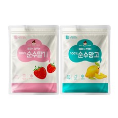 100%순수동결건조과일스낵 20g x 10팩(딸기 망고), 딸기