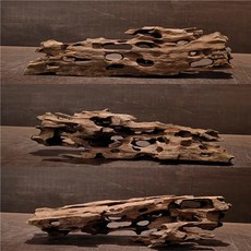 이끼공기청정기 이끼테라리움 수족관 장식용 천연 다공성 목재 유목 장식 소라게 새우 물고기 액세서리, 3.20-25cm