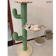 소형캣타워 선인장 고양이캣타워 우주선캡슐 스스로제작 diy부속품 원목 대형 고양이발톱 셀럽 고양이용품, T07-140cm선실+점프대(재료)열을 맞추다 고무총, 기본