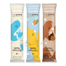 얼려먹는 아이스크림85mlx18개(초코6+밀크6+망고6)/무배, 4.초코 6개+밀크6개+망고 6개, 85ml, 18개