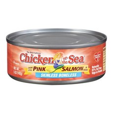 Chicken of the Sea 핑크 살몬 스킨리스 앤 본리스, 142g, 1개