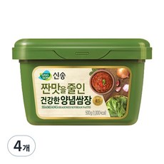 신송 짠맛을 줄인 건강한 양념쌈장, 500g, 4개