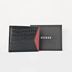 GUESS 게스 남성 반지갑 레드+블랙 / 31GU220038