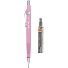 Pentel P205-97P 샤프 - 파스텔 플로럴 레인지 - 매그놀리아 (파스텔 핑크) - 싱글 + HB 0.5mm 리필 심 12개